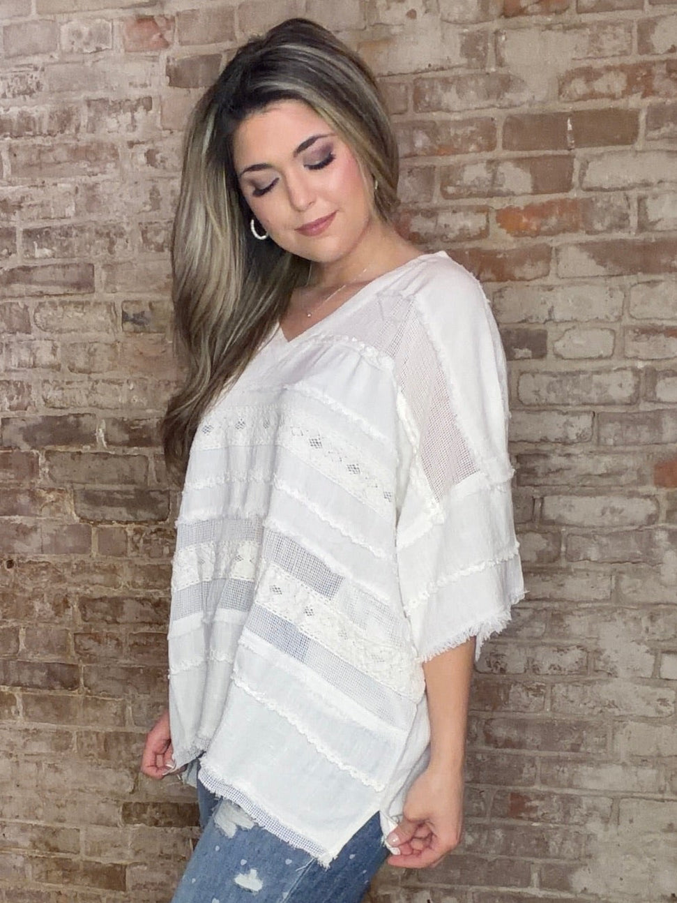 Fabric Mixed Top