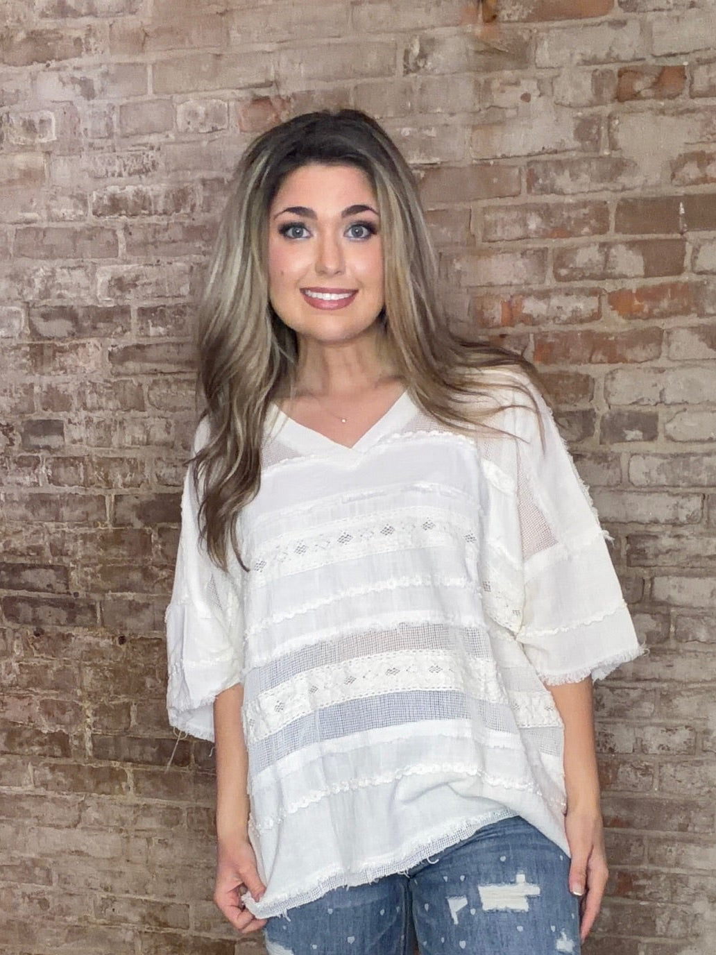 Fabric Mixed Top