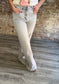 Super High Wide Leg with Raw Hem ~ Gray