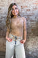 Long Sleeved Sheer Lace Mesh Layering Top ~ Nude