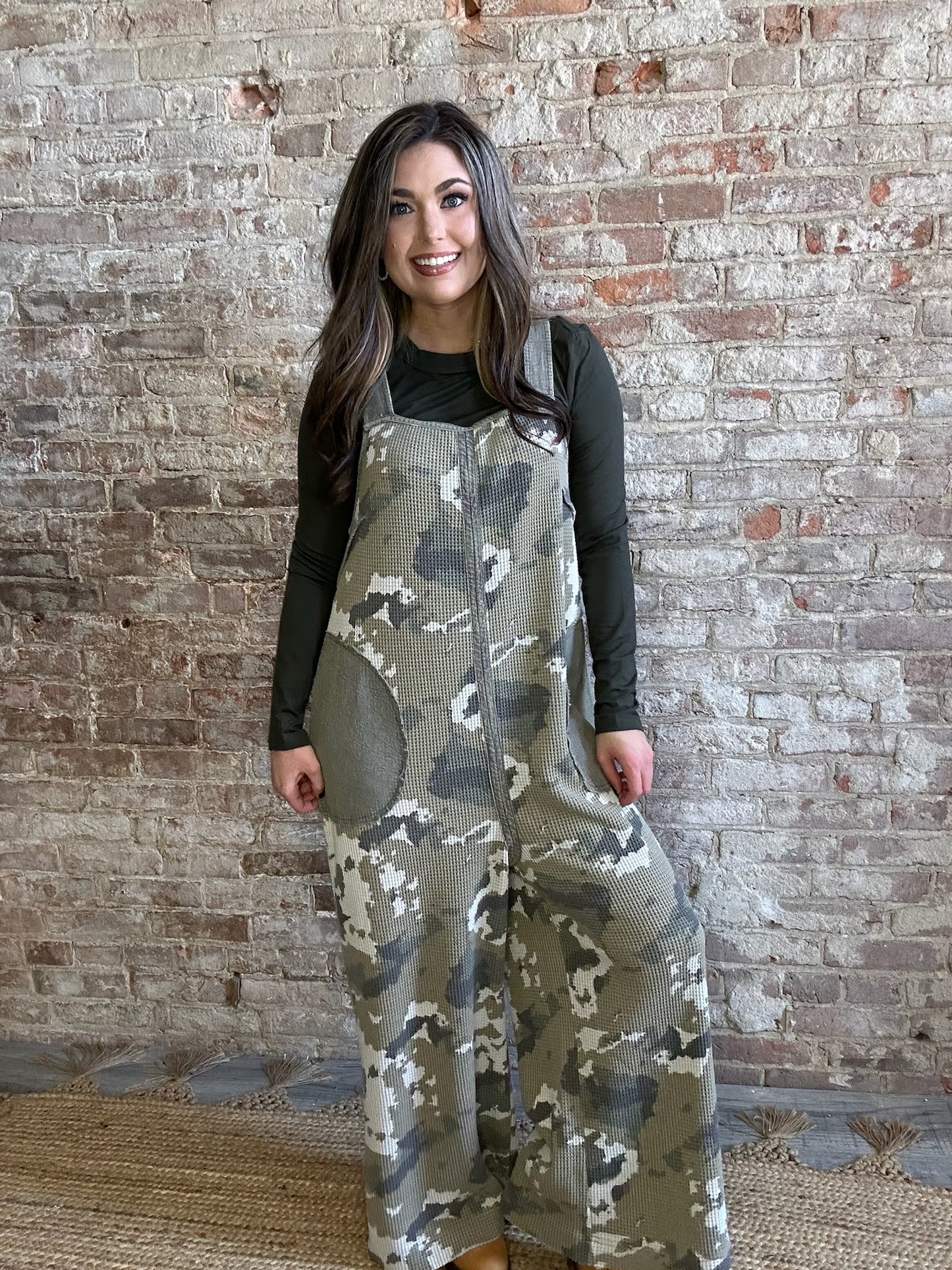 Cozy Camo Thermal Romper