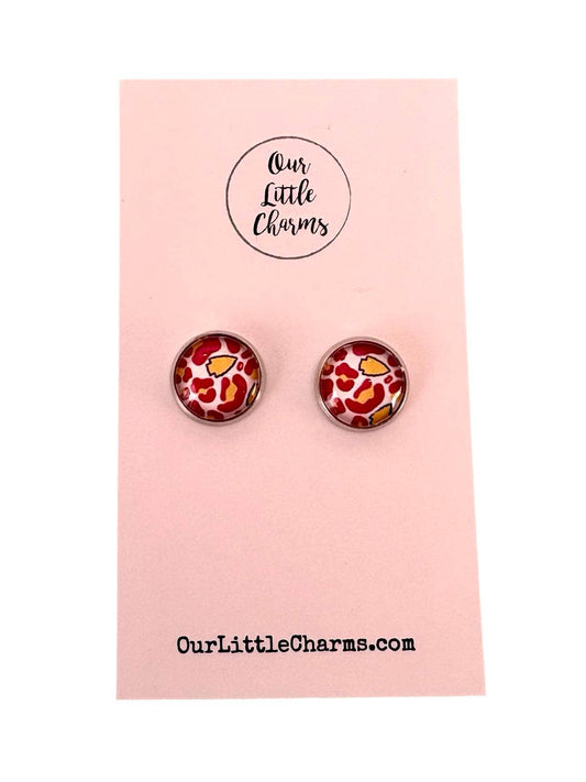 Our Little Charms - KC Football Arrowhead Stud Earrings