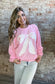 Comfy Oversized Ribbed Bow Sweatshirt