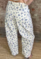 Sweet Ivory with Blue Floral Jeans