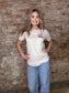 Western 'Love Grows Deep, Corn Grows Tall' Graphic Tee ~ Off White