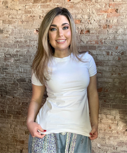 Simple Essential Tee ~ White