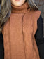 Sleeveless Turtleneck Sweater Dress