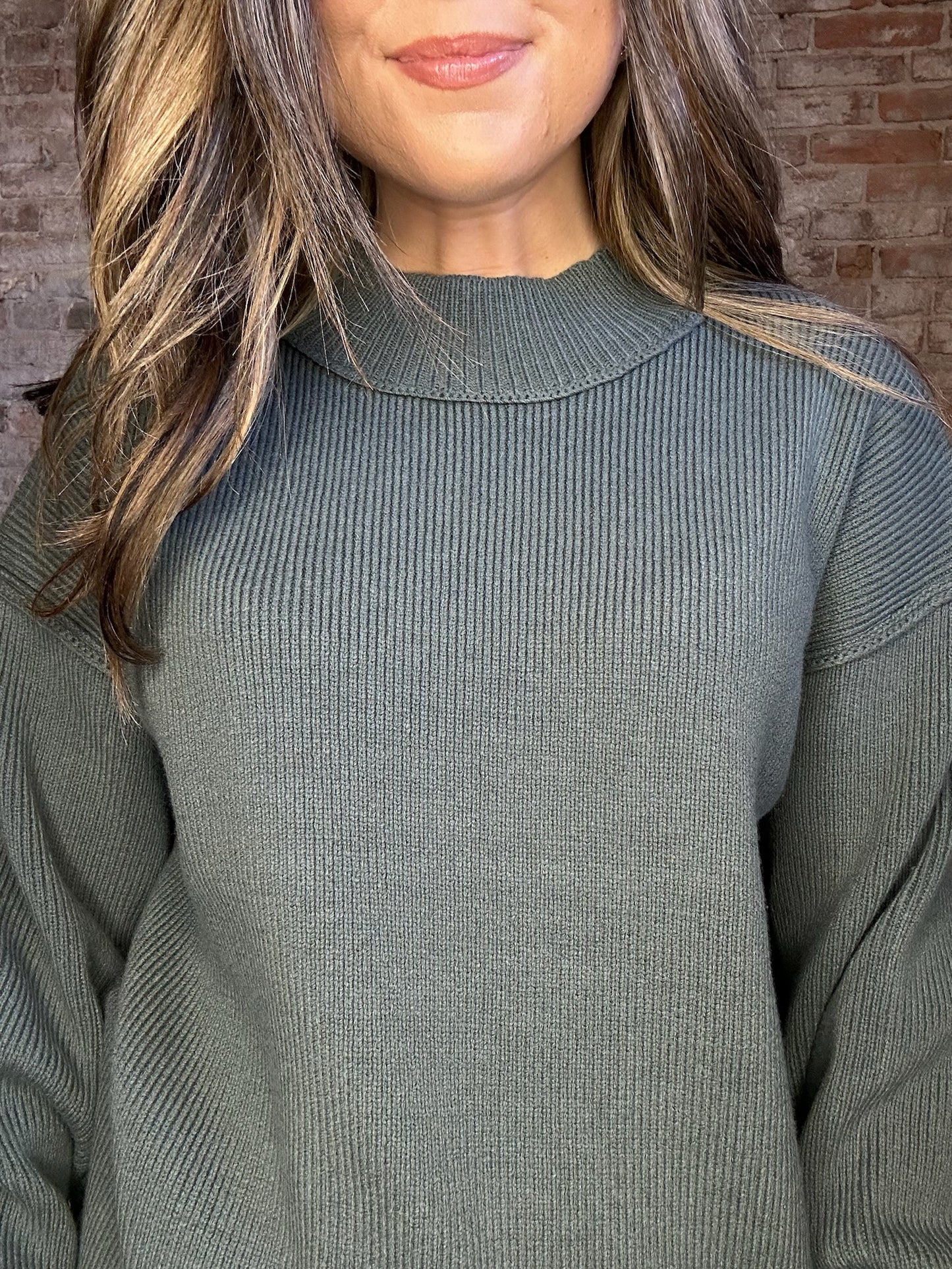 Simple Cozy Sweater ~ Dusty Teal