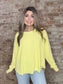 Waffle Knit Shirt~ Yellow