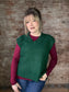 Cozy Sweater Vest ~ Green