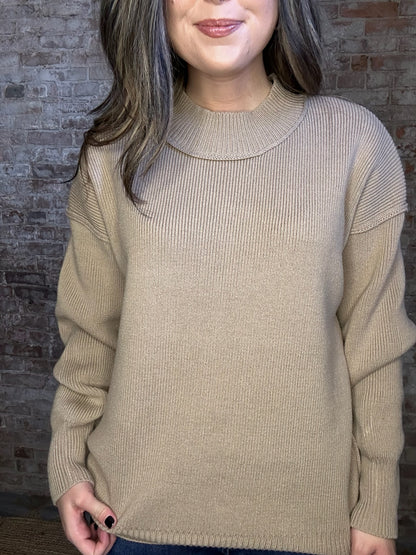 Simple Cozy Sweater ~ Taupe