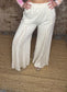 Mineral Washed Lace Flair Pants