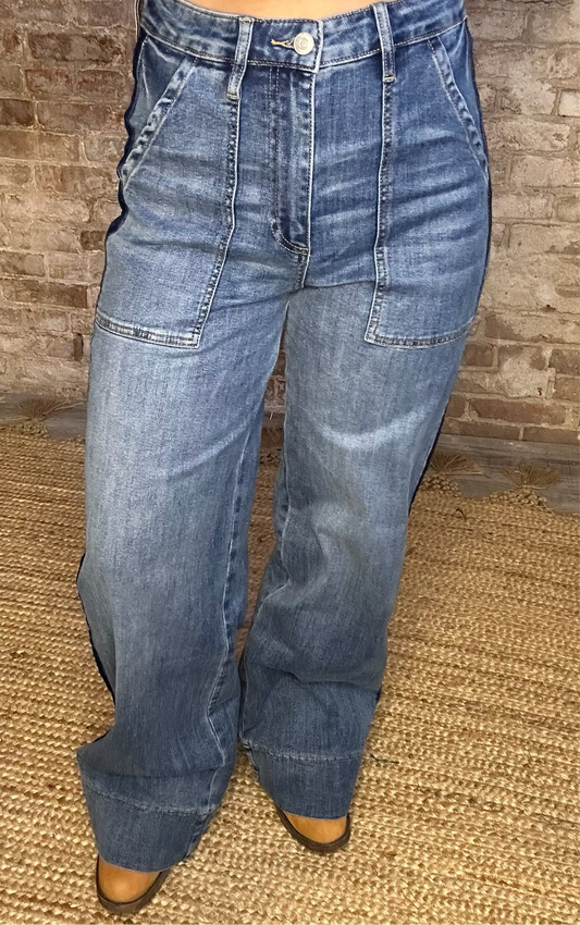Super High Rise Tux Jeans