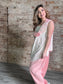 Sleeveless Open Front Layering Cardigan with Florals and Pearls