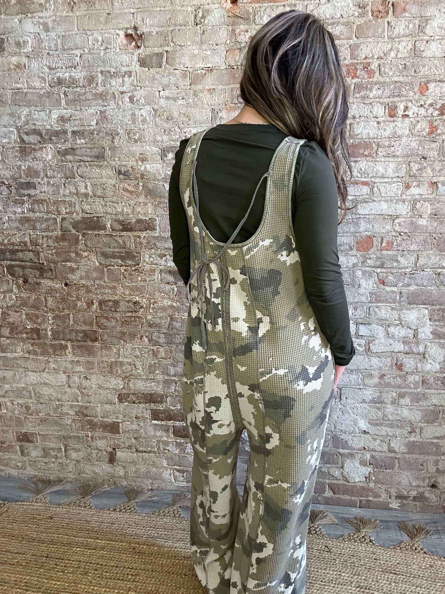 Cozy Camo Thermal Romper