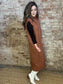 Sleeveless Turtleneck Sweater Dress