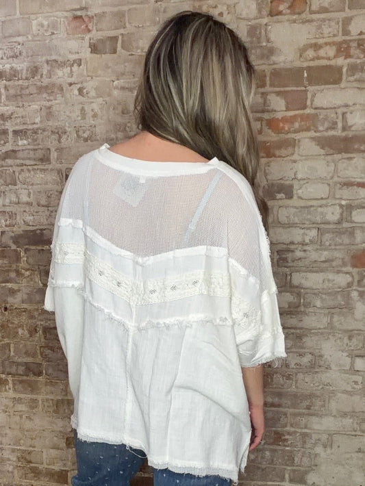 Fabric Mixed Top