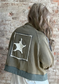 USA ~ Sweat Jacket  ~ Vintage Moss