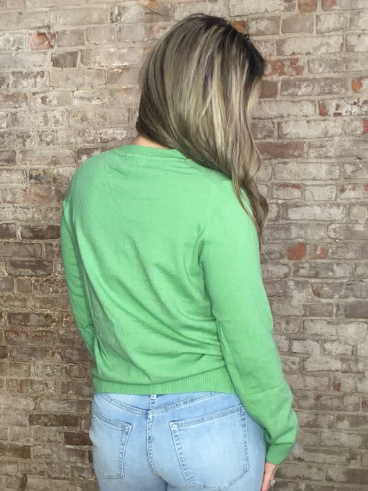 The Softest Knit Pullover Sweater ~ Green