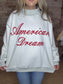 Reversible Mock Neck Sweatshirt ~ Gods Country / American Dream