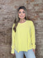 Waffle Knit Shirt~ Yellow
