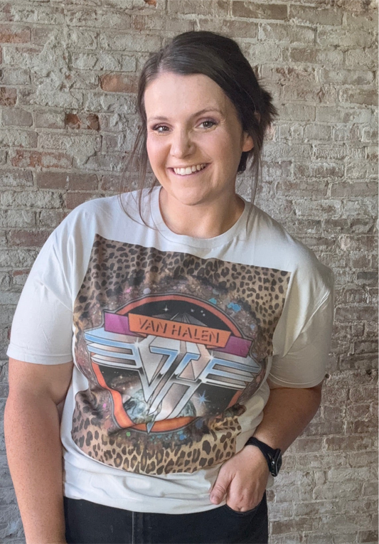 Curvy Van Halen Graphic T-Shirt