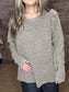 Waffle Knit Shirt ~ Mocha