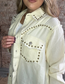Riveted Button Down Shirt ~ Cream