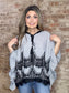 Ruffle Hemmed Lace Mix Stripe Top