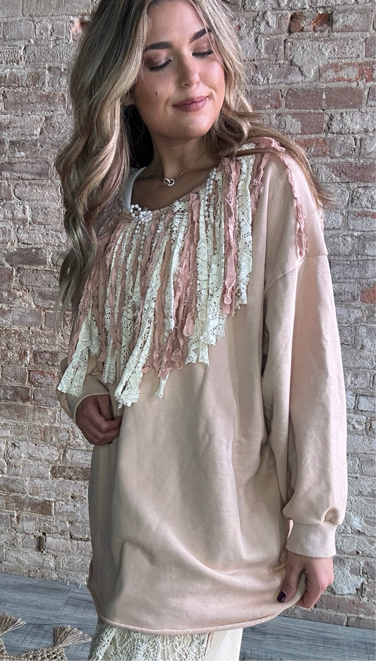 Unique Ragged  Sweatshirt