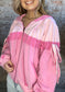 Sweet Zip Up Hoodie ~ Pink