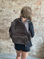 Boot Stitch Genuine Leather Back Pack ~ Large