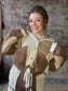 Relaxed Fit Jacket with Quilted Contrast
