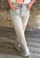 Super High Wide Leg with Raw Hem ~ Gray