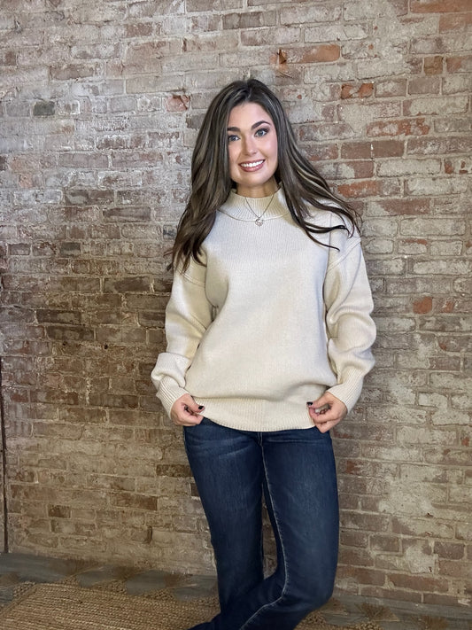 Simple Cozy Sweater ~ Ivory