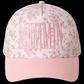 MOMMIN' Embroidered Floral Trucker  Hat