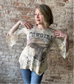Cowgirl Top with Lace Sleeves