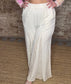 Mineral Washed Lace Flair Pants
