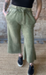 Acid Washed Fleece Sweatpants With Pockets ~ Olive