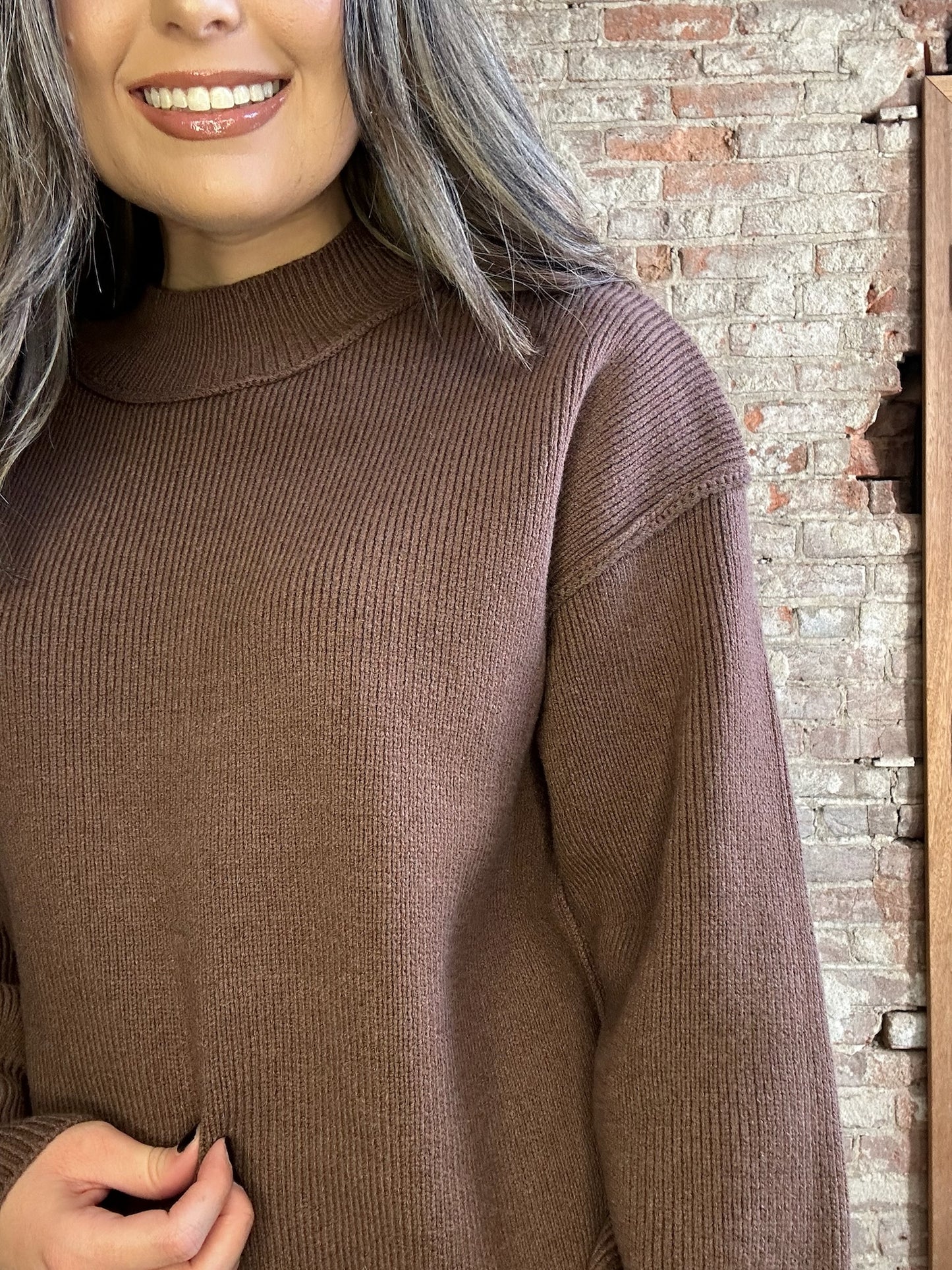 Simple Cozy Sweater ~ Chocolate