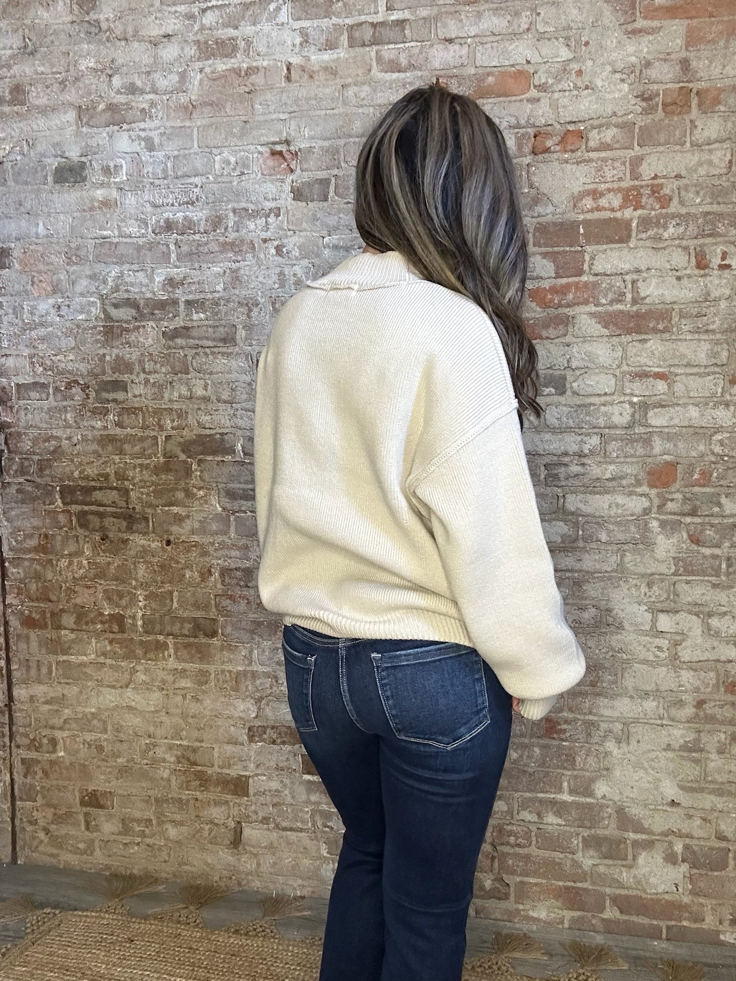 Simple Cozy Sweater ~ Ivory