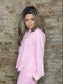 Pink V-Neck Comfy Top