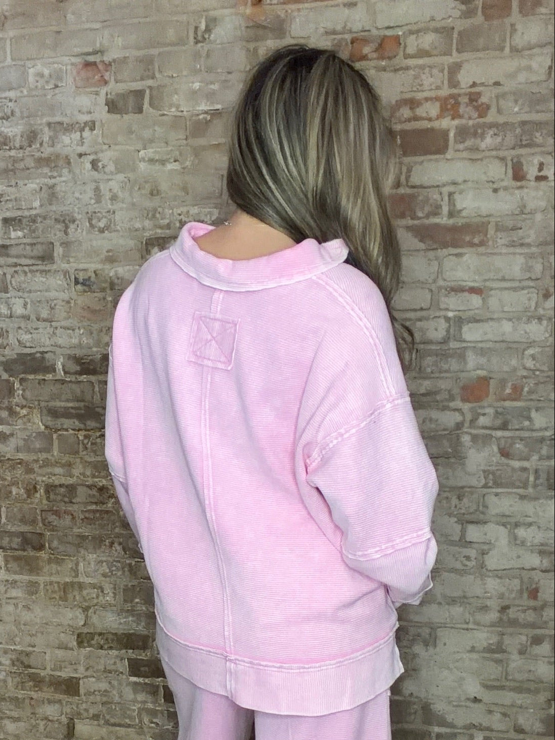 Pink V-Neck Comfy Top