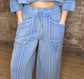 Blue Comfy Flare Pants