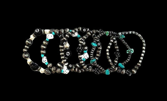 3 Strand Navajo Pearl Stretch Bracelet